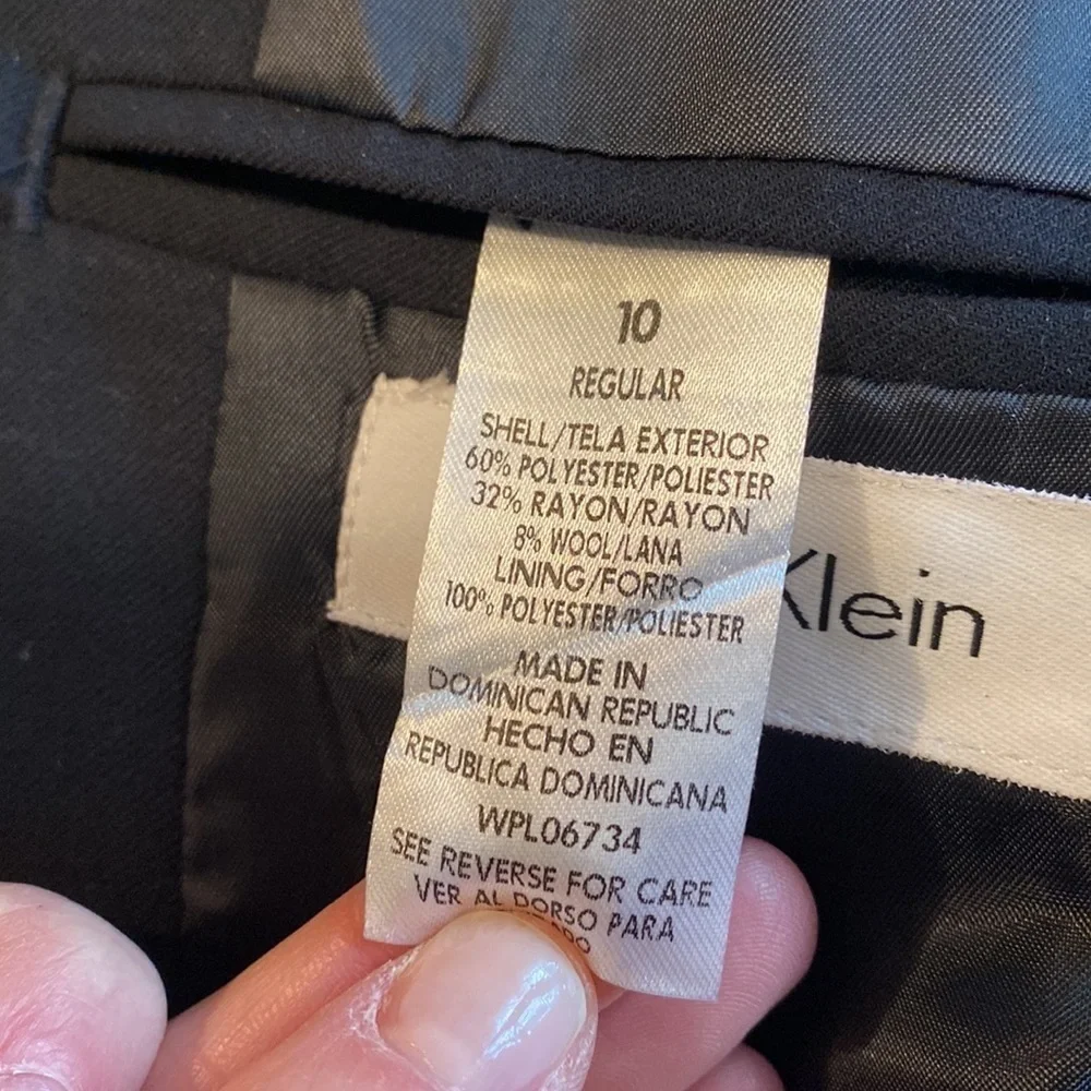 Calvin Klein Boys Black Sport Jacket Size 10 Regular in Excellent Condition